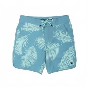 NEW FLOMOTION women's the palms scalloped boardshort in blue